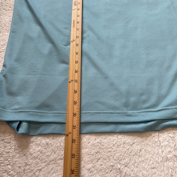 Turtleson Polo Shirt Men's XL Blue Dots Golf Stretch Preppy Activewear Casual - Picture 9 of 9